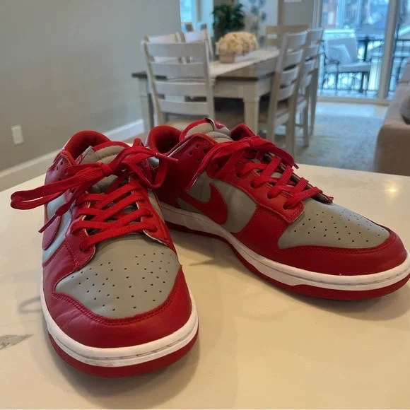 Nike UNLV Dunk Low Retro Sneakers Grey / White / Red  Men’s 11.5 - Picture 11 of 16